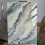 obraz 11 – geode- niebiesko-szary 50×70