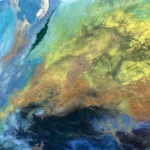 obraz na płótnie 5 – abstrakcja – 55x77cm