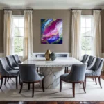 obraz 2 – różowa abstrakcja – 70x80cm