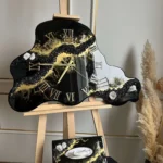 chustecznik geode czarny zestaw (zegar)
