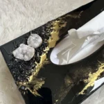 chustecznik geode czarny zestaw (zegar)
