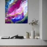 obraz 2 – różowa abstrakcja – 70x80cm