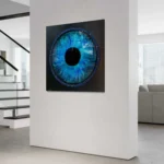 obraz 1 – 3D – niebieskie oko – 80x80cm