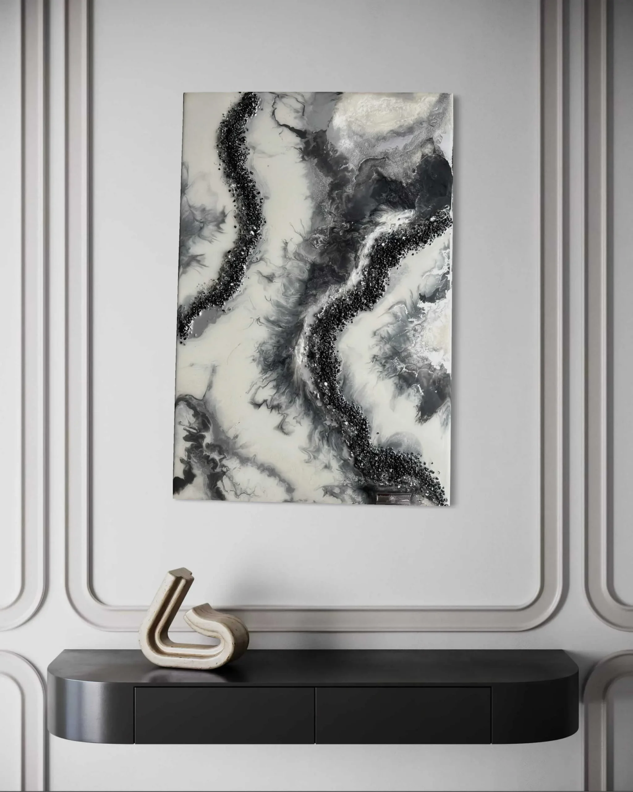 Obraz 40x60cm geode z kamieniami