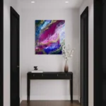 obraz 2 – różowa abstrakcja – 70x80cm