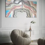 obraz dyptyk 3 – geode – 70x140cm
