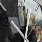 zegar 40cm okrągły z kwiatami / ZEG-CKW-40-23