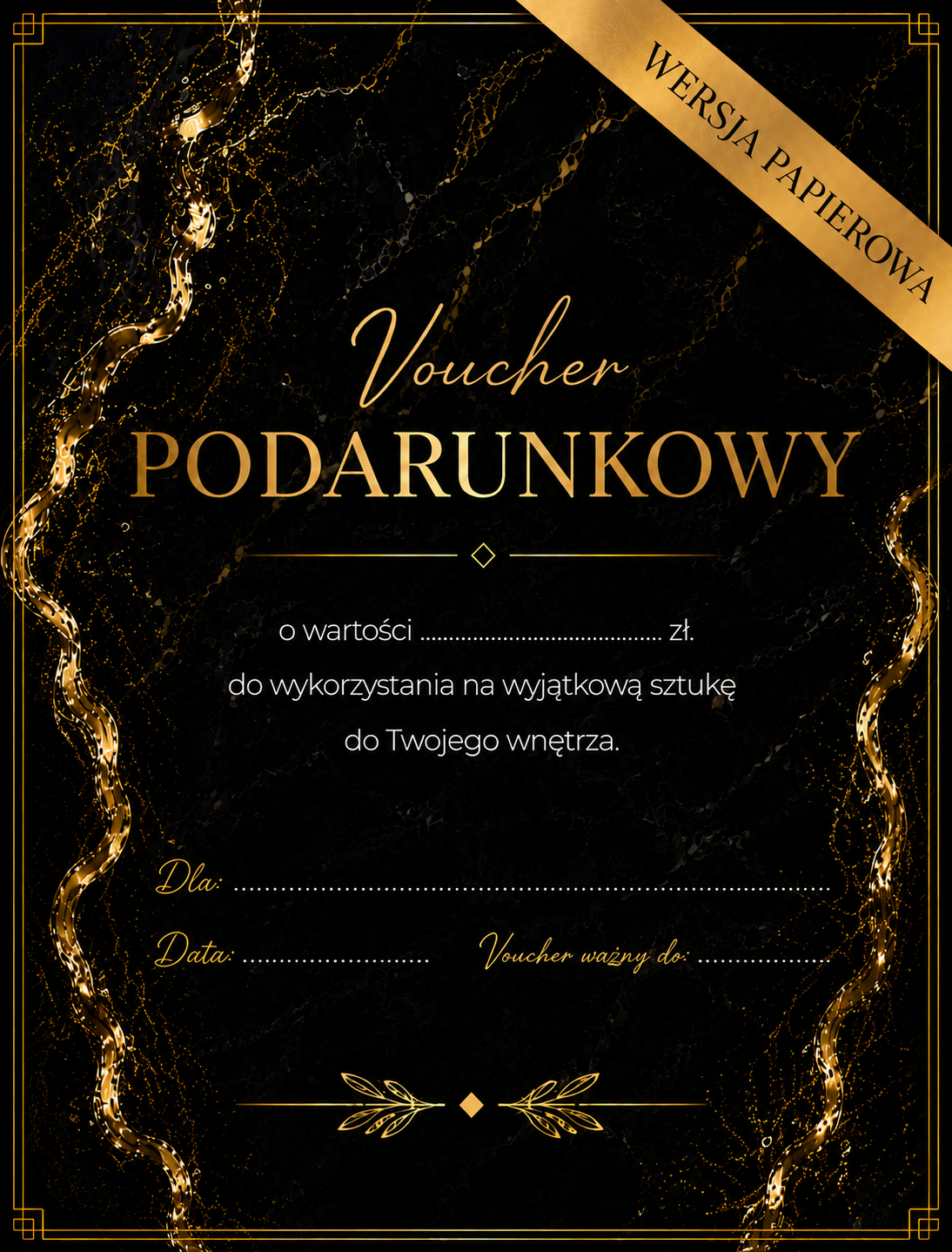 Voucher podarunkowy wersja papierowa– idealny prezent na każdą okazję
