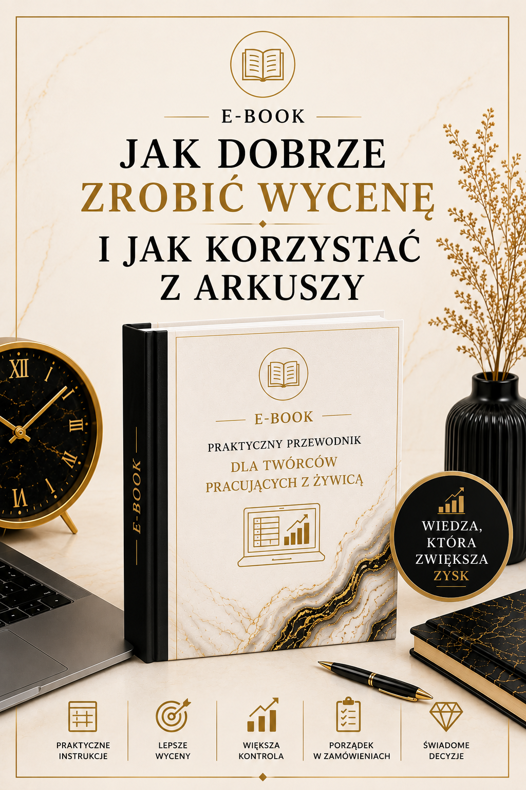 E-book – Jak dobrze wyceniać swoje produkty – Arkusze do zarządzania mini firmą