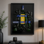 Personalizowany obraz 3D z żywicy epoksydowej – Becherovka, 30x40cm